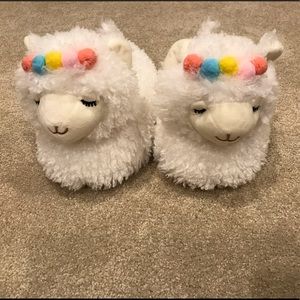 Cute comfortable llama house shoes